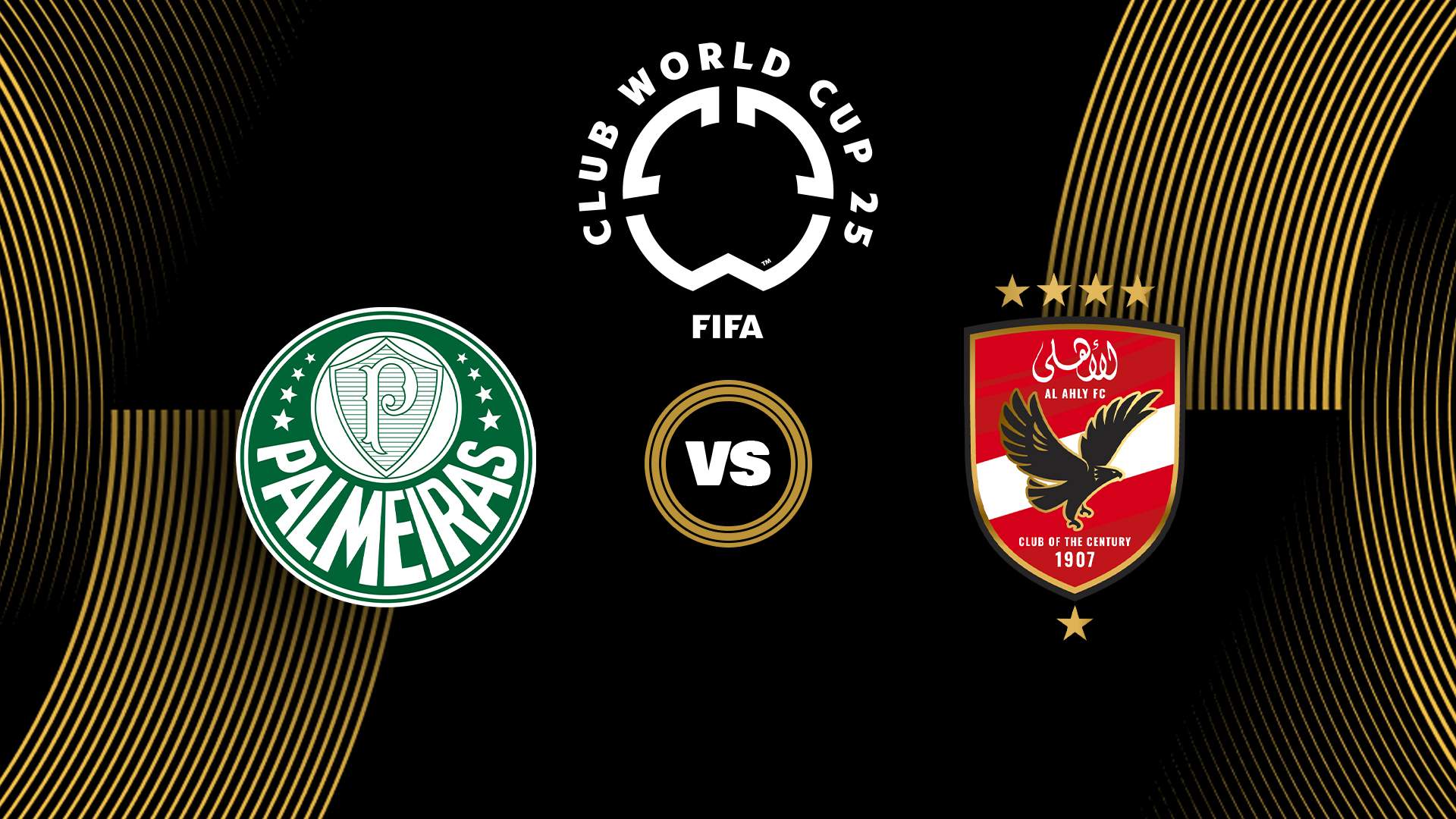 SE Palmeiras vs Al Ahly logo Piala Dunia Antar Klub FIFA temp